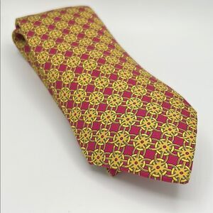 Vintage Hermes 100% Silk Tie 801 MA
